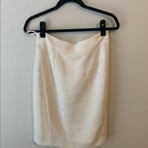 Antonio Melani Off-White Pencil Skirt